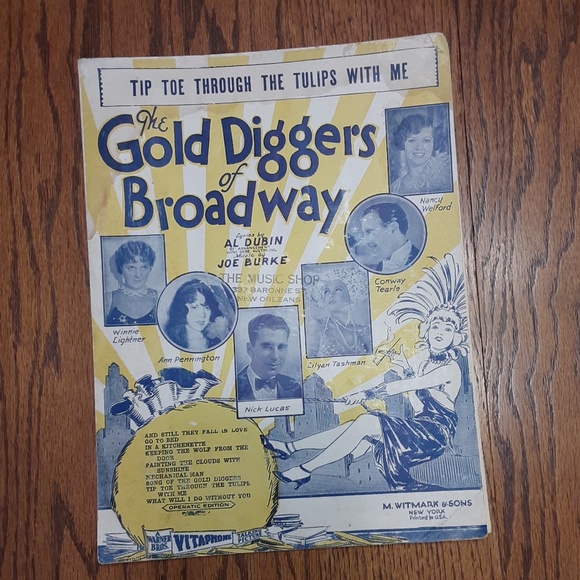 Tip Toe Through The Tulips With Me Vintage Sheet Music - Picture 1 of 7